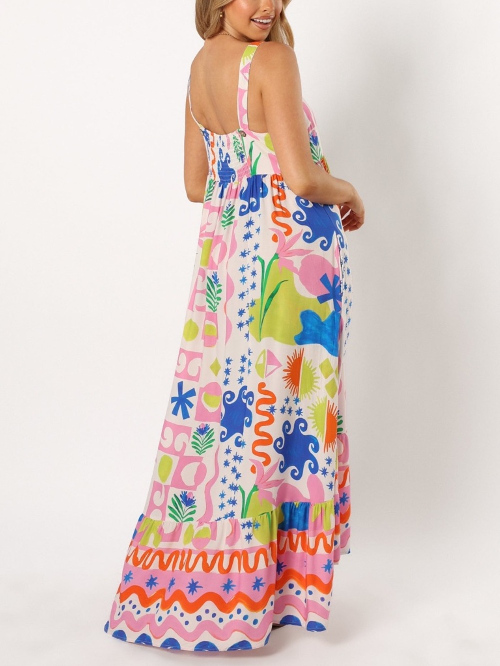 Petal & Pup Greer Mercedes Print Maxi Dress Sz M NEW - Picture 3 of 11